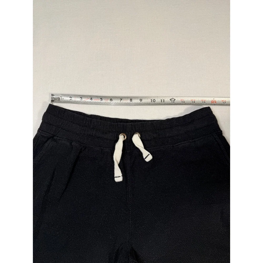 Faherty women's Navy Knit Jogger Pants Textured Drawstring Sweatpants Size L